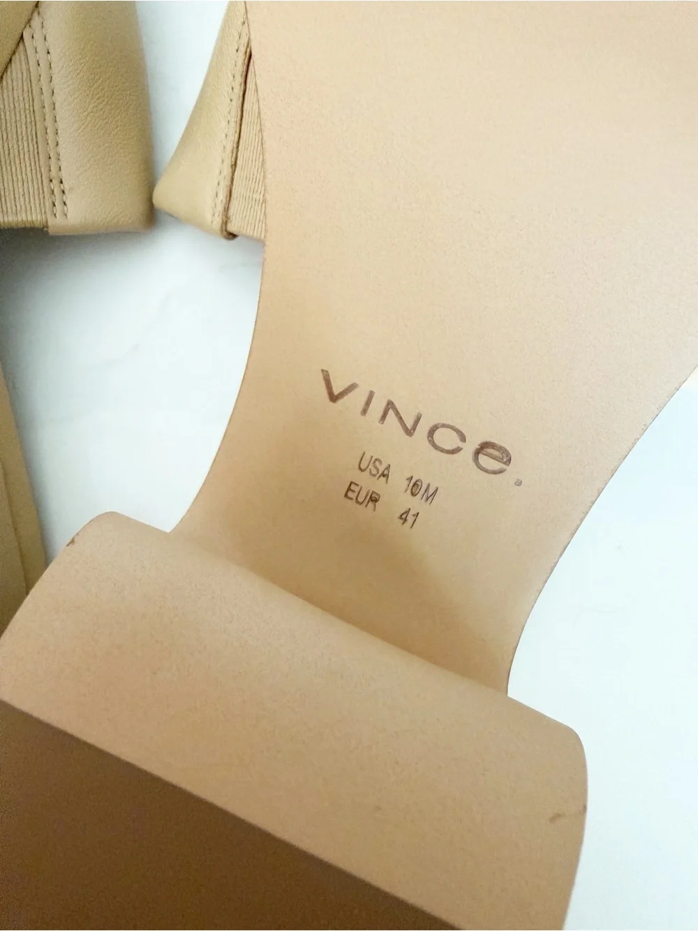 Vince Polina Leather Slide Platform Sandals Sz 41/US 10 MSRP $295 NEW
